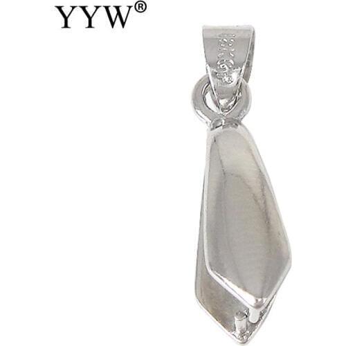 Pendant Clasps Pinch Clips Bails charm Connectors beads 4*23mm DIY Jewelry Findings 100pcs/lot