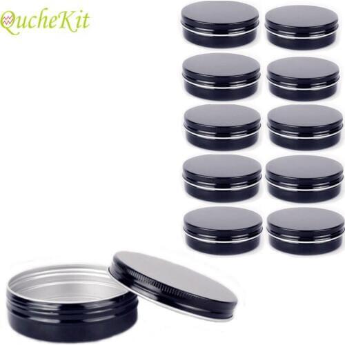 100g/ml Wax Tin Box Lip Balm Face Cream Sealed Makeup Organizer Candy Tea Jars Case Small Storage Box Organizer Container