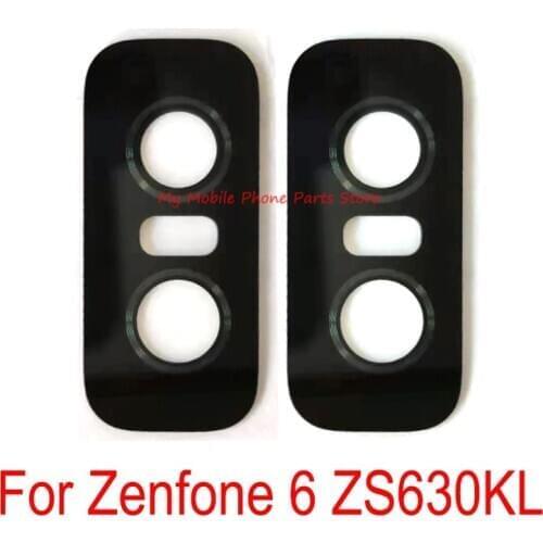 10 PCS Rear Camera Glass Lens For Asus ZenFone 6 ZS630KL Back Main Camera Lens Glass Cover With Glue Sticker Repair Parts