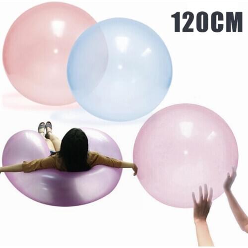 120CM Durable Bubble Ball Inflatable Fun Ball Amazing Tear-Resistant Super Wubble Bubble Ball Inflatable Outdoor Ball Water Ball