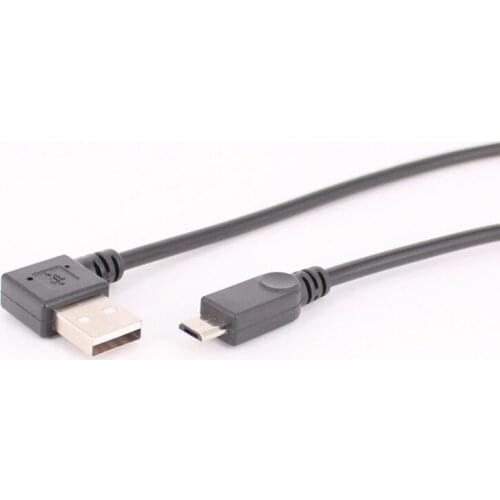 5pc/lot 27cm USB 2.0 Male to Micro USB Up Down Left right Angled 90 Degree Cable for Cell Phone Tablet Micro USB Angled Cable