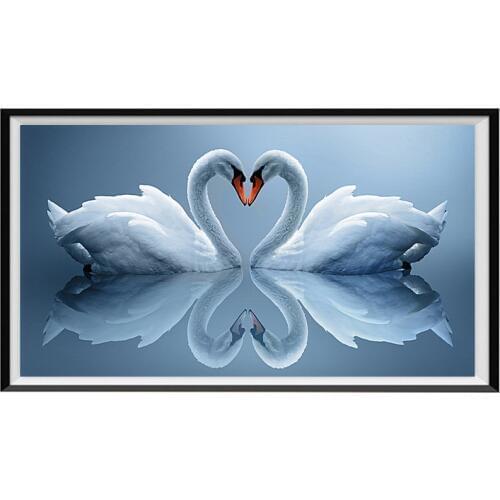 DIY round diamond paint 5D animal swan full round diamond Mosaic cross stitch set living room Mosaic home decoration wall stick