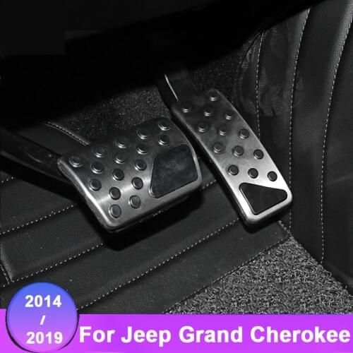 Stainless Steel Car Accessories Gas Brake Foot Rest Pedal For Jeep Grand Cherokee 2010-2019 2020 Dodge Durango Modified Metal