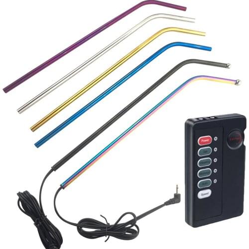 Electric Shock Bi-Polar Male Utethra Penis Plug Urethra Dilator Massager Smooth Metal SM Tool Masturbation Gay Sex Toys for Men