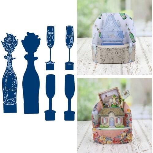 Red Wine Goblet 2021 New Arrivals Cutting Dies Decoration Metal Die Cutters For Scrapbooking Craft New DIY Album Template Decor