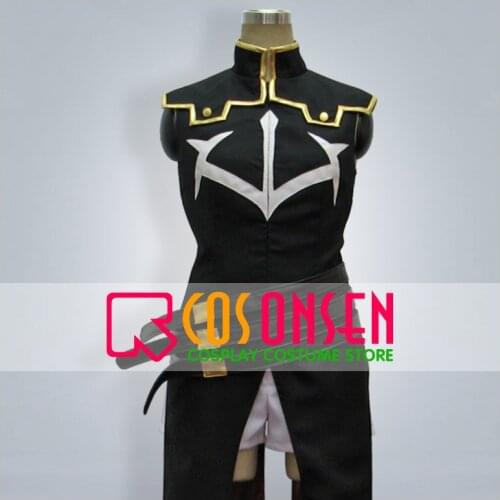 COSPLAYONSEN Code Geass C.C. Cosplay Costume Black Full Set Any Size Custom Made