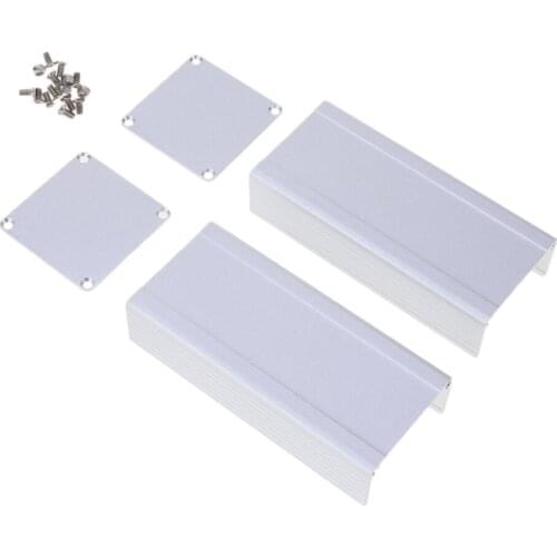 DIY Extruded Electronic Project Box Aluminum Enclosure Case 1.81 x 1.81 x 3.94 inch, Simple Installation