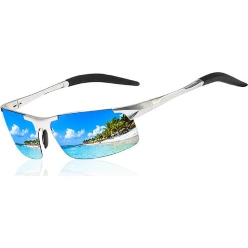 Mens Aluminum Magnesium Polarized Sunglasses K8177 Dust Proof Sports Glasses UV400 Explosion Proof Fishing Driving Eyewear