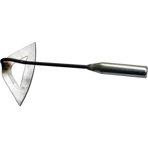 Carbon Steel Hardened Hollow Hoe Handheld Weeding Rake Planting Vegetable Farm Garden Tools Agriculture Weeding Accessories