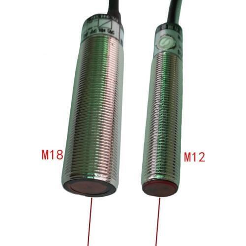 M18 laser sensor visible light Photoelectric diffuse reflection infrared ray M12 Photoelectric switch sensor Switching inductor