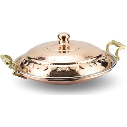 Copper Sheet Roasting Pan 30 cm COPPER MEAT KAVUR PISIR stir-fry kizart