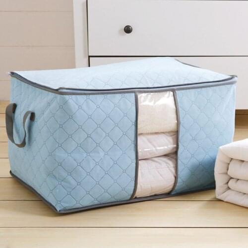Bamboo Charcoal Quilt Storage Bag Laundry Pillows Convenient Travel Large Capacity Portable Storage Bag
