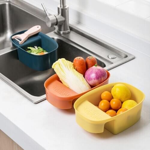 Sink Kitchen Waste Basket Kitchen Supplies Rack Household Sink Hanging Basket Storage Rack