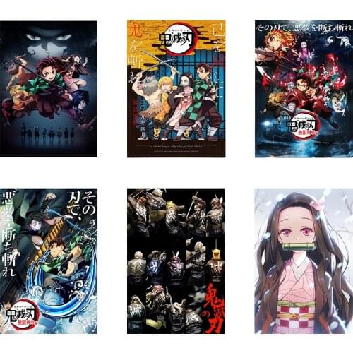 Demon Slayer: Kimetsu No Yaiba Tanjirou Nezuko beauty Anime Manga Wall Art Canvas Poster For Living Room Home Decoration