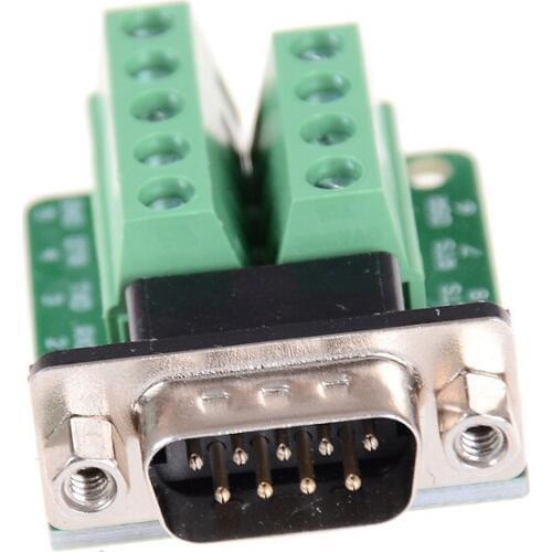 DB9 connector Terminal Module RS232 RS485 Adapter Signals Interface Converter Male COM D sub 9Pin New Arrival