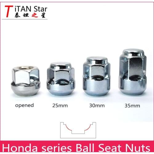 5x M12x1.5 1.50 Wheel Acorn Nuts Hex Nut Fits For Honda Accord CRV City Fit Civic Crosstour CRV CRZ Insight JAZZ