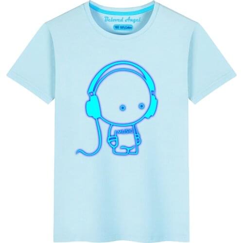 3D Luminous Printed 2020 Summer Kids T Shirts for Boys Girls T Shirt Fashion Short Sleeve Casual Tees Children Kids Tops Clothes