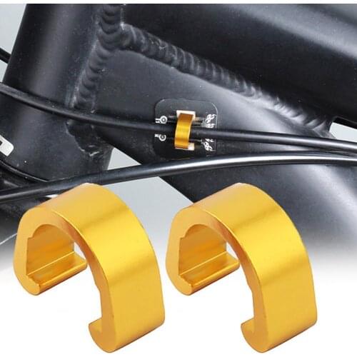 10 pieces of bicycle line pipe U-shaped buckle, high hardness, C-shaped bicycle brake guide hose buckle, fixed hose clamp