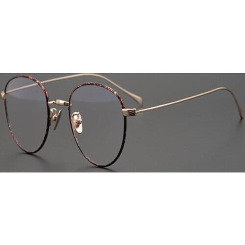 Ultralight Japanese Handmade Pure Titanium Eyewear Retro Women Optical Eyeglasses Prescription Computer Myopia Glasses for Men