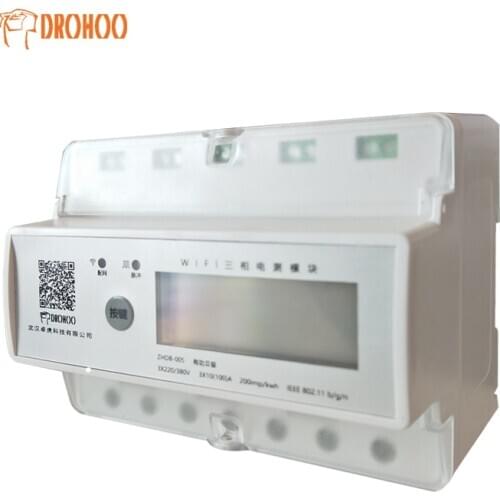 WIFI Remote Three-phase Four-wire Smart Meter 380v Electricity Electricity Bill Current Voltage Mobile Phone Remote View