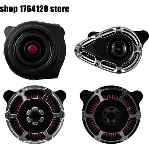 Motorcycle Air Inflow Intake Filter For Harley Sportser XL 883 1200 04-19 Touring Street Road Glide 08-18 Dyna FXDLS Softail