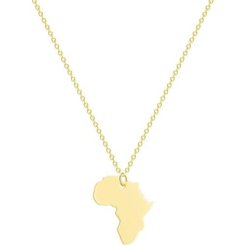 WANGAIYAO2021 new stainless steel African pendant necklace fashion personality lady clavicle chain commemoration day creative gi
