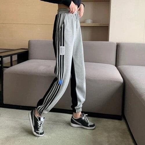 Womens Pants New Style Cotton-containing Harem Pants Casual Trousers High Waist Loose Sports Casual Pants Womens Cloth