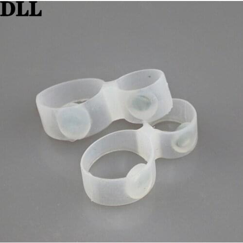 1Pair Useful Silicone Double Toe Ring Foot Care Tool Foot Slimming Weight Loss Diet Massage Fitness Slimming Foot Massager