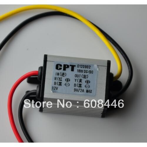 10PCS 12V(6-20V) Convert To 9V Output DC DC Converter Module Car Led Power Adapter Waterproof 10pcs/lot