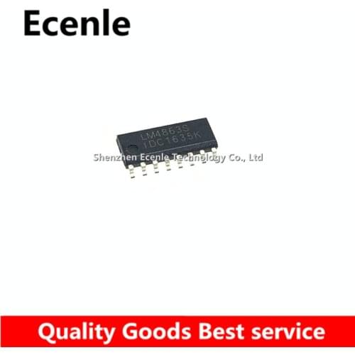 2~10 Pcs/Lot LM4863S SOP-16 Dual 2.2W Audio Amplifier Plus Stereo Headphone Function 100% New&Original