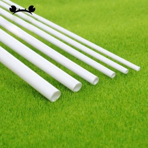 5pcs ABS Round Tube Plastic Hollow Tube diameter 2/3/4mm/5mm/6mm/8mm/10mm DIY Handmade Sand Table Material model Building 50cm