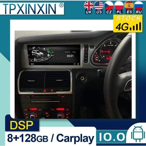 For Audi Q7 2010-2015 RHD Android 10 Car Stereo Car Radio with Screen Car GPS Navigation Tape Recorder Head Unit