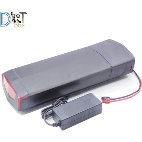 Free shipping RB-3 rear rack 52V 14Ah 48V 10Ah 36V 17.5Ah 1000W 500W 250W luggage Li-ion battery pack for city bike with charger