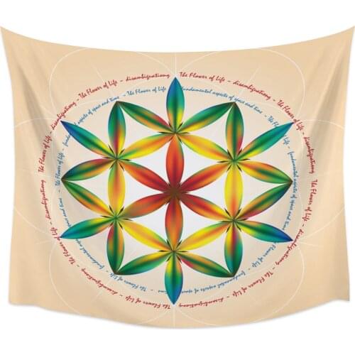 Flower Colorful Tapestry Wall Hanging Home Wall Decor Bedroom Tapestry Yoga Mat Picnic Mat