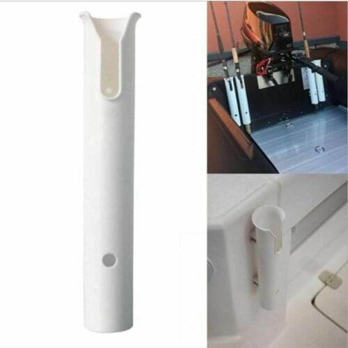 OLOEY ABS Plastic Fishing Rod Holder Portable Lightweight Fishing Rod Spinning Accessories Durable Fishing Rod Holder Tube Strap