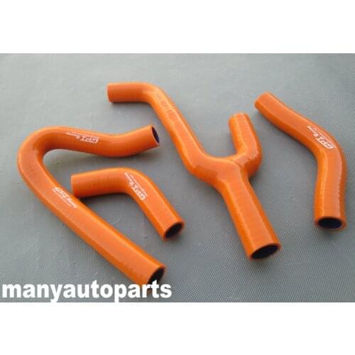 For KTM 250mxc 250 MXC silicone radiator hose kit 98-02 ORANGE