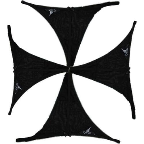 MiaoErSiDai 2pcs/3pcs/4pcs Sexy Women Plus Size G-string Back Bow Golden Button Thong Daily Underwear Fashion Design Panty L-5XL