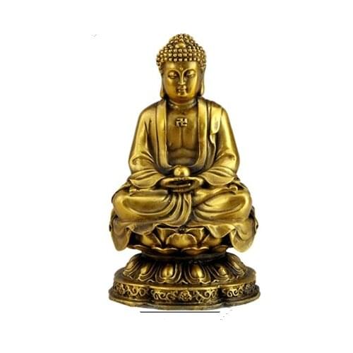 Opening the ligh Resin ornaments Shakya Mani Buddha statue Tathagata Buddha ornaments the location of a house