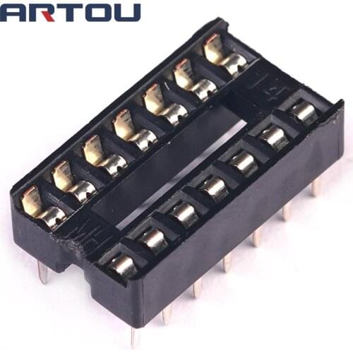 10PCS 14 Pin DIP SIP IC Sockets Adaptor Solder Type