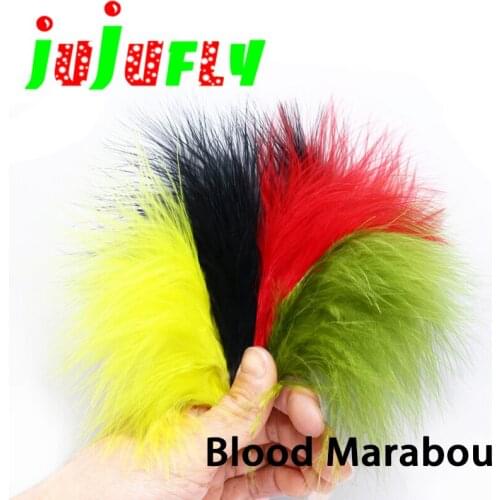 Selected 20feathers turkey marabou fly tying feathers for wooly bugger leech streamer fly tying materials