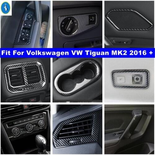 Yimaautotrims Accessories For Volkswagen VW Tiguan MK2 2016 - 2020 Rear Door Stereo Speaker Audio Sound Loudspeaker Cover Trim