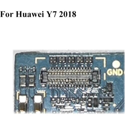 2pcs FPC connector For Huawei Y7 2018 Y 7 2018 LCD display screen on Flex cable on mainboard motherboard For HuaweiY7 2018