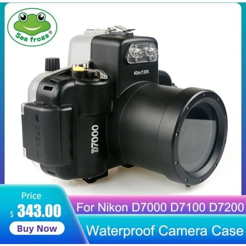 For Nikon D7000 D7100 D7200 18-55mm Digital Camera Diving Case Underwater Waterproof Housing Case Transparent Waterproof Cover