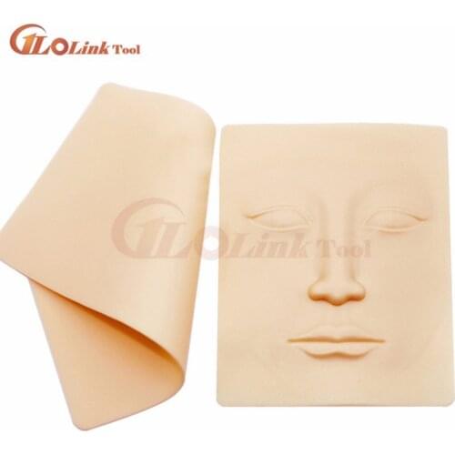 3D Silicone Permanent Tattoo Training Practice Fake Skin Blank Eye Lips Face For Microblading GaugeTattoo Machine Beginner Ga
