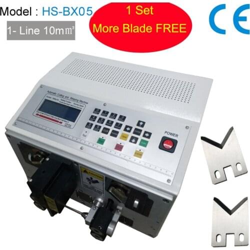 High Speed Automatic Wire Stripping Machine from 1 to 10mm2 Cable Crimping and Peeling with Carbide Blade