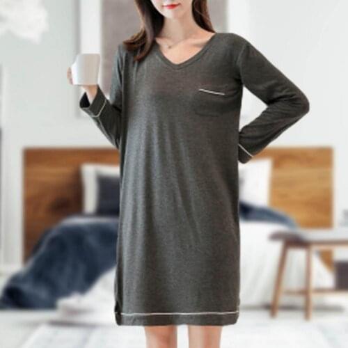 Ladies Summer Home Wear Women Sexy Pajamas Short-sleeved Loose-fit Plus Size Nightdress Casual Sleep Dress