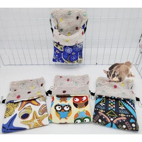 Winter Small Pet Sleeping Bag Warm Cage Mini Nest Small Animal Hamster House Cage Bed Rodent/Guinea Pig/Rat/Hedgehog Pet Product