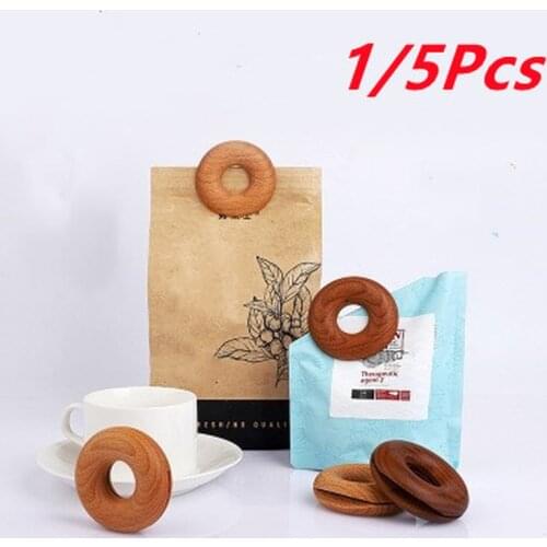 New Bag Clips Nordic INS Wooden Donut Seal Clip Kitchen Snack Sealing Home Kitchen Storage Clip Food Packaging Heat Sealer