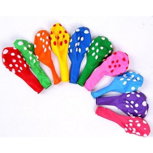 10pcs 12inch Polka dot latex balloons wedding party birthday decoration Ballon inflatable globos Balony Toys Gift air balls