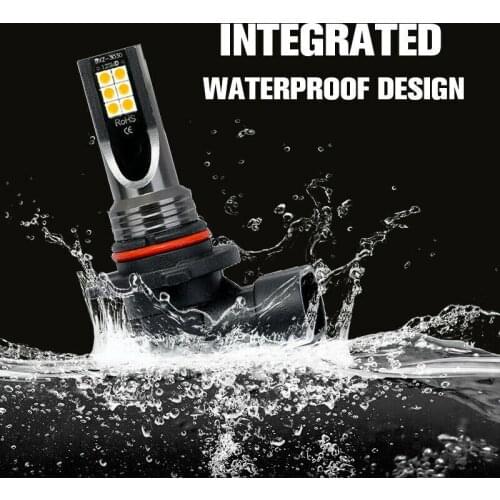 2pcs 9006 HB4 108W LED Fog Light Bulb 3000K Golden Yellow Fog Lamp 20000LM Auto Fog Lamp Car Anti Fog Light Bulb Foglamps